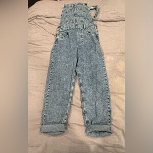 We The Free Light Blue Denim Overalls